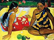 Tahiti nők - Színverzió 1. vászonkép, poszter vagy falikép