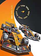Mclaren 2025 Formula 1 Cars (F1) vászonkép, poszter vagy falikép