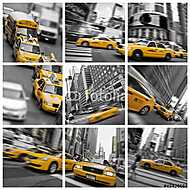 Taxi Kollázs New York vászonkép, poszter vagy falikép
