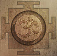 Barna OM szimbólum vászonkép, poszter vagy falikép