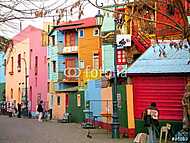 Buenos Aires, Caminato színes házai vászonkép, poszter vagy falikép