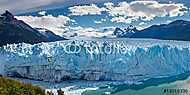 Perito Moreno-gleccser, Patagónia, Argentína - panorámás kilátás vászonkép, poszter vagy falikép