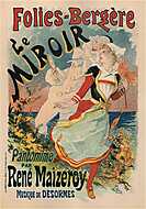 Folies Bergére Le Miroir vászonkép, poszter vagy falikép