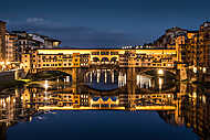 Ponte Vecchio éjjel, Firenze vászonkép, poszter vagy falikép
