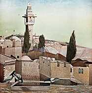 Az Olajfák hegye Jeruzsálemben (színverzió 1.) vászonkép, poszter vagy falikép