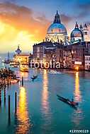 Napnyugta a Velencei Gran Canalban vászonkép, poszter vagy falikép
