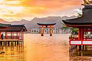 Miyajima Torii kapu, Japán. vászonkép, poszter vagy falikép