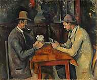 Kártyázók (2 férfi) (1892–1895) vászonkép, poszter vagy falikép