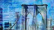 NY Brooklyn Bridge vászonkép, poszter vagy falikép