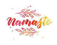 Namaste felirat grafika vászonkép, poszter vagy falikép