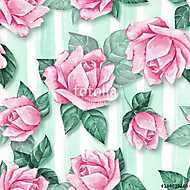 Floral seamless pattern 3. Watercolor background with beautiful vászonkép, poszter vagy falikép