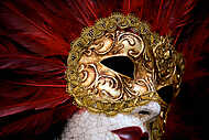 Veniti karneváli maszk vászonkép, poszter vagy falikép