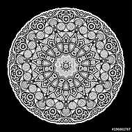 Mandala beautiful round pattern. vászonkép, poszter vagy falikép