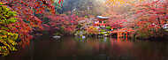 Daigo-ji templom őszén vászonkép, poszter vagy falikép