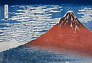 Vörös Fuji (színváltozat 2.) vászonkép, poszter vagy falikép