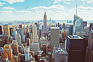 New York City (helikoptertől kapott) vászonkép, poszter vagy falikép