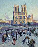 A Saint Michel rakpart és a Notre Dame vászonkép, poszter vagy falikép