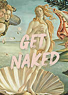 Get naked - Vénusz születése alapján (Barokk & Graffiti) vászonkép, poszter vagy falikép