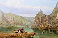 Halászcsónakok a Mosel folyón vászonkép, poszter vagy falikép
