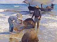 Valenciai halászok (1895) vászonkép, poszter vagy falikép