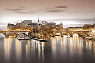 ile Saint-louis Paris Seine vászonkép, poszter vagy falikép