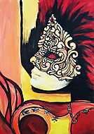 Velencei maszk festmény vászonkép, poszter vagy falikép
