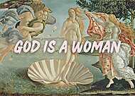 God is a woman - Vénusz születése alapján (Barokk & Graffiti) vászonkép, poszter vagy falikép