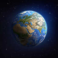 Föld bolygó az űrből vászonkép, poszter vagy falikép