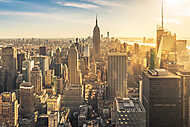 Napnyugta a New York-i horizonton vászonkép, poszter vagy falikép
