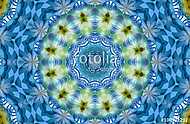 Blue meditation mandala vászonkép, poszter vagy falikép