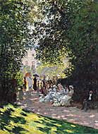 A Monceau park (1878) vászonkép, poszter vagy falikép