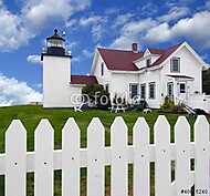 Fort Point-i világítótorony a Penobscot folyón, Maine vászonkép, poszter vagy falikép