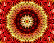 Floral mandala beautiful design vászonkép, poszter vagy falikép