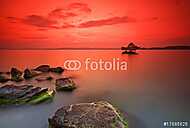 Sunset in Hungary lake Balaton vászonkép, poszter vagy falikép