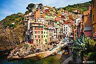 Riomaggiore, Cinque Terre, Liguria, Olaszország vászonkép, poszter vagy falikép