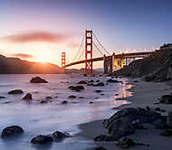 Golden Gate Bridge San Francisco-ban Kaliforniában vászonkép, poszter vagy falikép