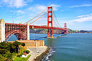 Golden Gate Bridge és Fort Point, San Francisco, Amerikai Egyesü vászonkép, poszter vagy falikép