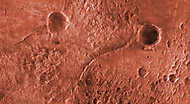 Preseverance és a Mars 2020 űrhajó alkatrészei a felszínen (színezett) vászonkép, poszter vagy falikép