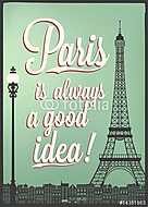 Párizs mindig jó döntés vászonkép, poszter vagy falikép
