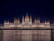 Parlament éjjel, Budapest vászonkép, poszter vagy falikép