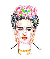 Frida Kahlo vektor illusztráció poszter vászonkép, poszter vagy falikép