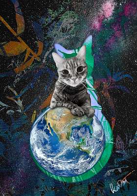 Cat (MenzArt) (poszter) - vászonkép, falikép otthonra és irodába