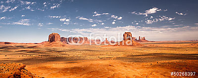 Monument Valley (keretezett kép) - vászonkép, falikép otthonra és irodába