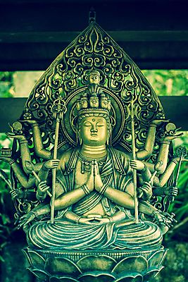 Buddha zöldben (id: 3405)