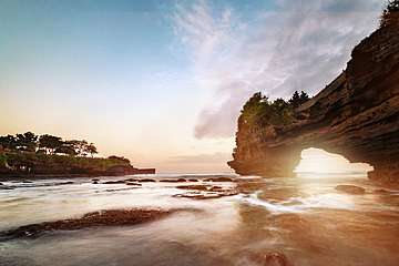 Pura Batu Bolong, Lombok, Indonesia (bögre) - vászonkép, falikép otthonra és irodába