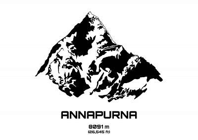 A Mt. Annapurna (fotótapéta) - vászonkép, falikép otthonra és irodába