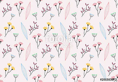 flower pattern background (fotótapéta) - vászonkép, falikép otthonra és irodába