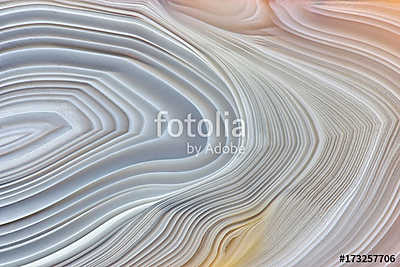 Amazing Banded Agate Crystal cross section as a background. Natural light translucent agate crystal surface, Gray abstract struc (keretezett kép) - vászonkép, falikép otthonra és irodába