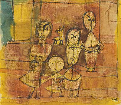Paul Klee:  (id: 12116) többrészes vászonkép