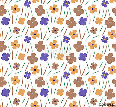 flower pattern background (fotótapéta) - vászonkép, falikép otthonra és irodába